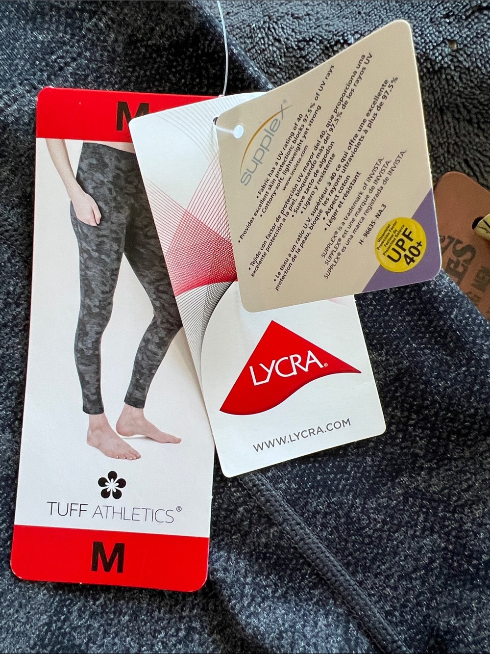 Tuff Athletics Charcoal Camo High-Waist Leggings - Picture 6 of 8